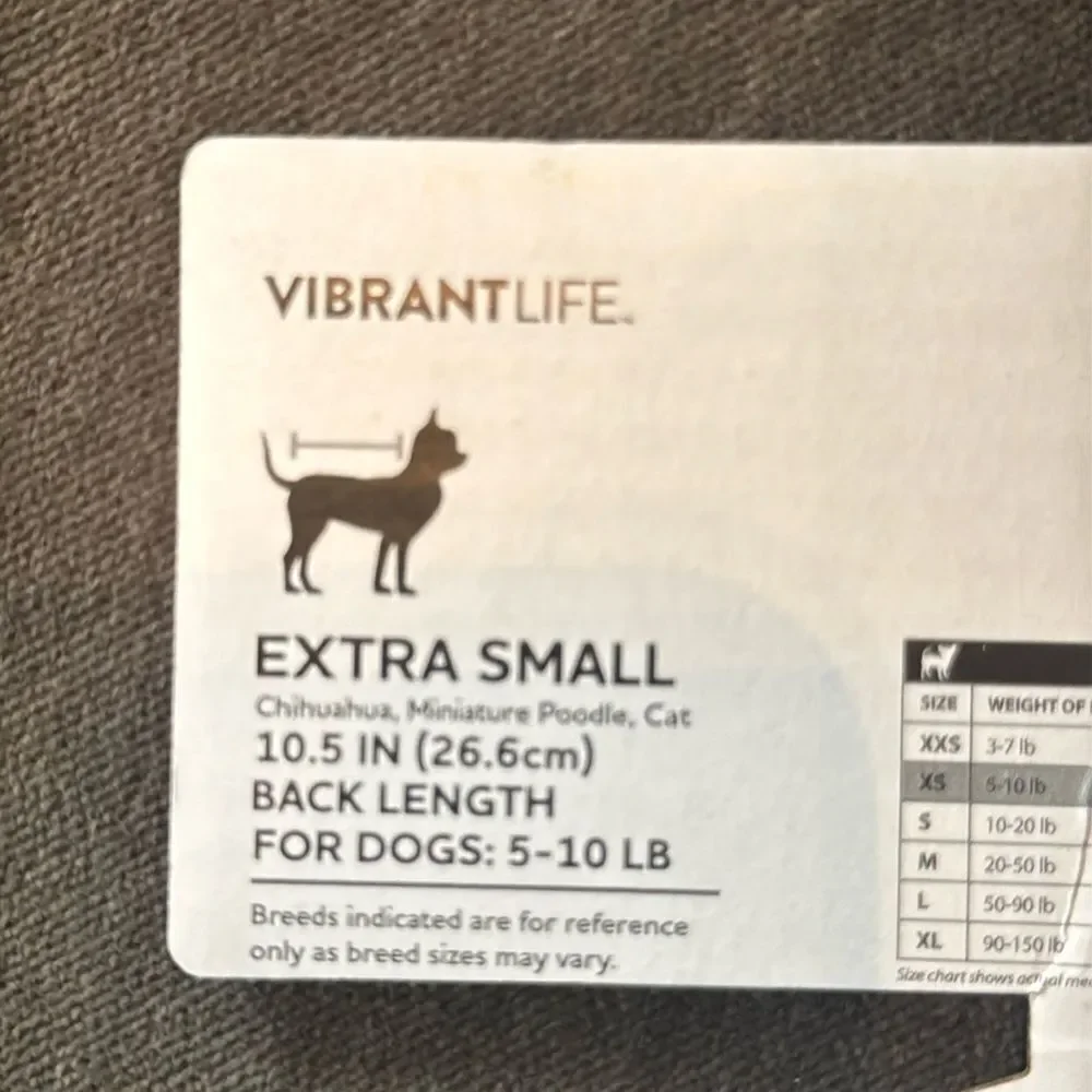 Vibrant Life Christmas Themed Pet Dog Cat Pajamas Size XS NEW